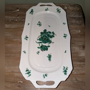 Andrea by Sadek/Utsuwakan Viridian 14" Large Sandwich Porcelain Tray